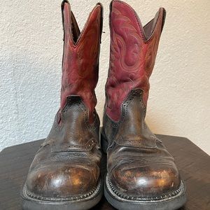 Justin Gypsy Red and Brown size 10 Western Boot